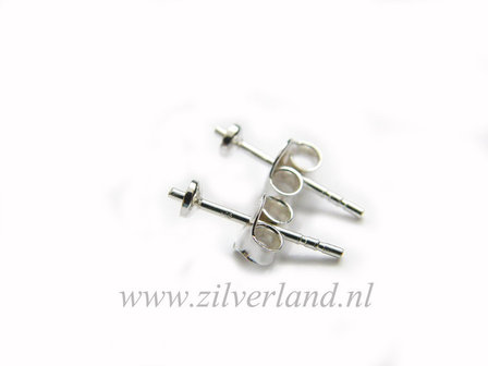 Sterling Zilveren Oorstekers 3mm