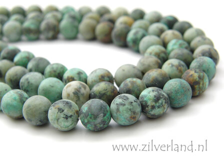 8mm Afrikaanse Turkoois Edelstenen Kralen- Mat