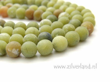8mm Groene Jade Edelstenen Kralen- Mat