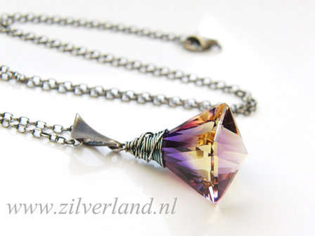 -Sterling Zilveren Ketting met Ametrien