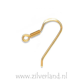 Sterling Zilveren Oorbelhaakjes- Verguld