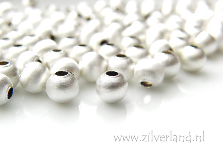 10 Stuks 6mm Sterling Zilveren Kralen- Gesatineerd