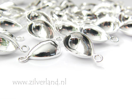 14mm Sterling Zilveren Hanger voor UV Hars/Resin of Swarovski Druppel