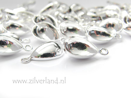 14mm Sterling Zilveren Hanger voor UV Hars/Resin of Swarovski Druppel