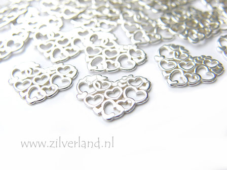 Sterling Zilveren Hanger/Connector- Hart van Harten