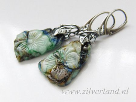 Edelstenen Oorbellen met Chrysocolla