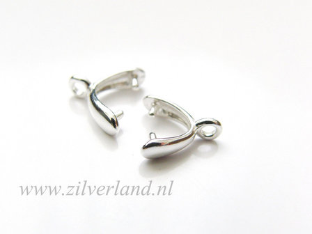 1 Stuk Sterling Zilveren Hangerklem