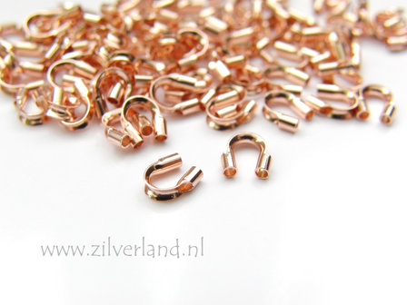 10 Stuks Sterling Zilveren Draadbeschermer- Rose Verguld