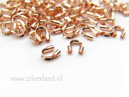10 Stuks Sterling Zilveren Draadbeschermer- Rose Verguld