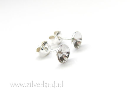 Sterling Zilveren Oorstekers 6mm