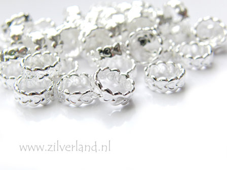 1 Stuk Sterling Zilveren Spacer- Hartjes