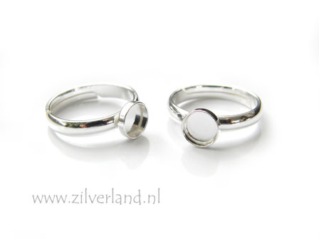 - Sterling Zilveren Ring voor UV Hars/Resin of Cabochons