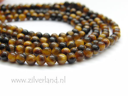 4mm Tijgeroog Edelsteen Kralen