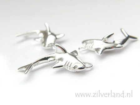 1 Stuk Sterling Zilveren Hanger- Haai
