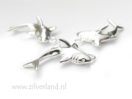 1 Stuk Sterling Zilveren Hanger- Haai