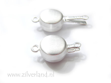 Sterling Zilveren Bakslot Gesatineerd- 1 Rij