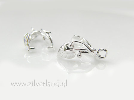 Sterling Zilveren Hangerklem- Blaadjes