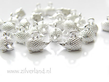 1 Stuk Sterling Zilveren Hanger- Egel