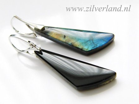 Labradoriet Oorbellen