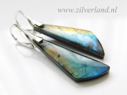 Oorbellen met Labradoriet