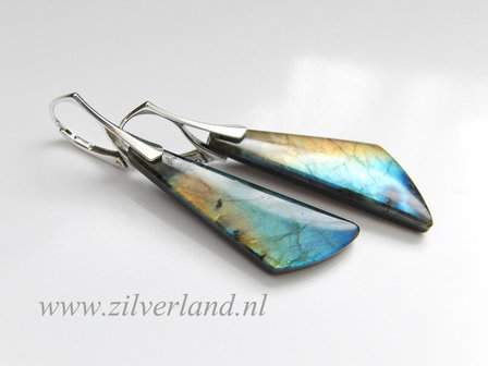 Oorhangers met Labradoriet