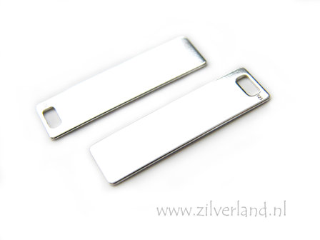 Sterling Zilveren Hanger/Graveerplaat