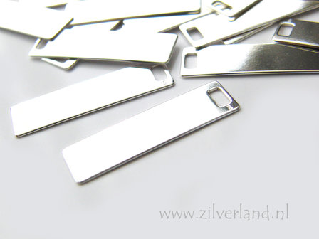 Sterling Zilveren Hanger/Graveerplaat