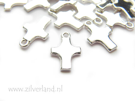 1 Stuk Sterling Zilveren Hanger- Kruis