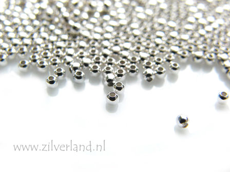 100 Stuks 1,8mm Sterling Zilveren Kralen/Knijpkralen
