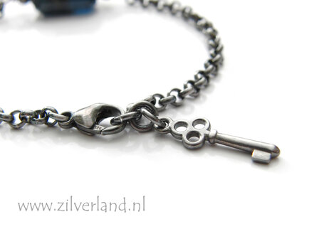 Handgemaakte Edelstenen Armband met Kyaniet