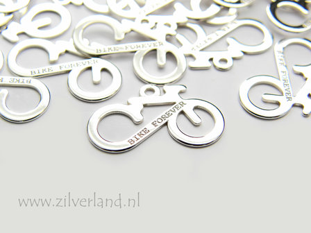 1 Stuk Sterling Zilveren Hanger- Fiets
