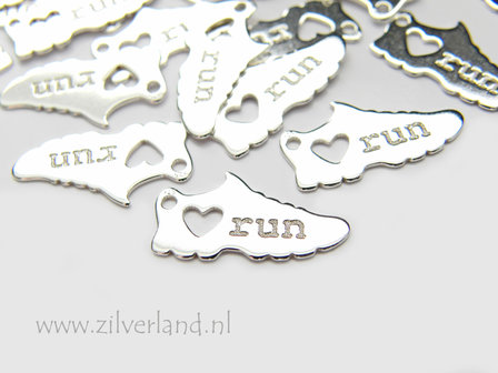 1 Stuk Sterling Zilveren Hanger- Hardloopschoen