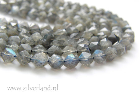  6mm Labradoriet Edelstenen Kralen- Facet