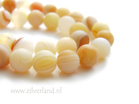 8mm Gestreepte Agaat Edelstenen Kralen- Mat