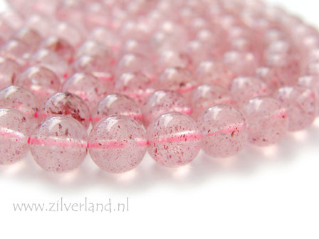 8mm Strawberry Quartz Kralen- A Kwaliteit