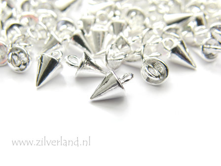 1 Stuk Sterling Zilveren Hanger- Kegel