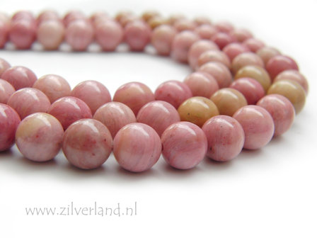 8mm Rhodoniet Edelstenen Kralen