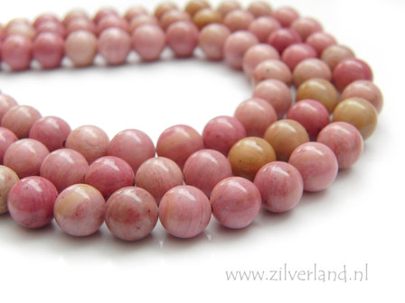 8mm Rhodoniet Edelstenen Kralen