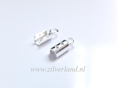 2 Stuks Sterling Zilveren Veterklem, Leerklem