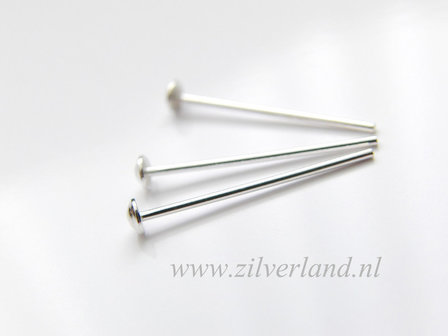 10 Stuks 0,80mm x 2,0cm Sterling Zilveren Nietstiften