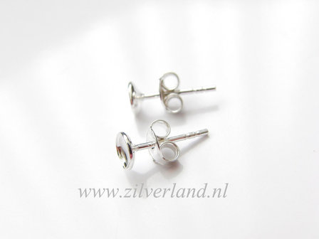 Sterling Zilveren Oorstekers 5mm