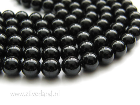 8mm Zwarte Toermalijn Edelstenen Kralen
