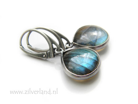 Edelsteen Oorbellen met Labradoriet 