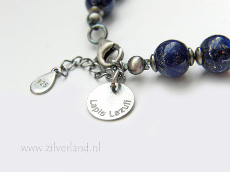 Handgemaakte Armband met Lapis Lazuli Edelstenen