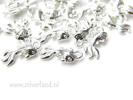 1 Stuk Sterling Zilveren Hanger- Vis