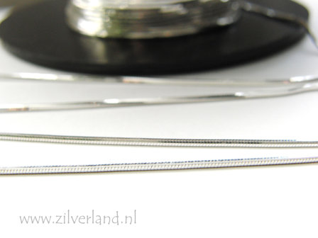 1 Meter 1,20mm Sterling Zilveren Slangenketting