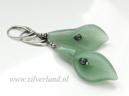 Handgemaakte Edelstenen Oorbellen met Aventurijn