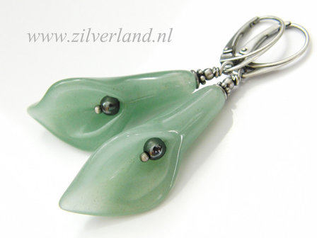 Handgemaakte Edelstenen Oorbellen met Aventurijn