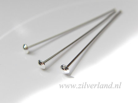 10 Stuks 0,80mm x 4,0cm Sterling Zilveren Nietstiften