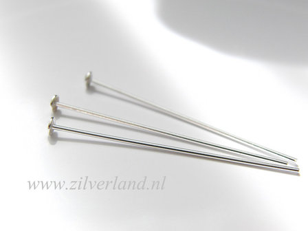 10 Stuks 0,80mm x 4,0cm Sterling Zilveren Nietstiften